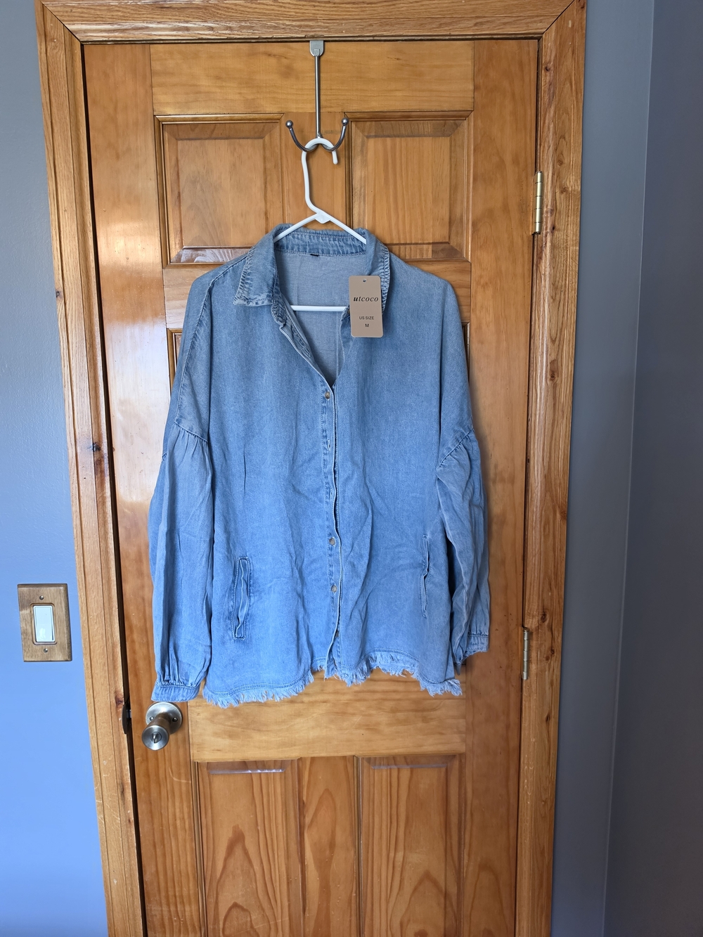 Women's Oversized Denim Tunic Dress